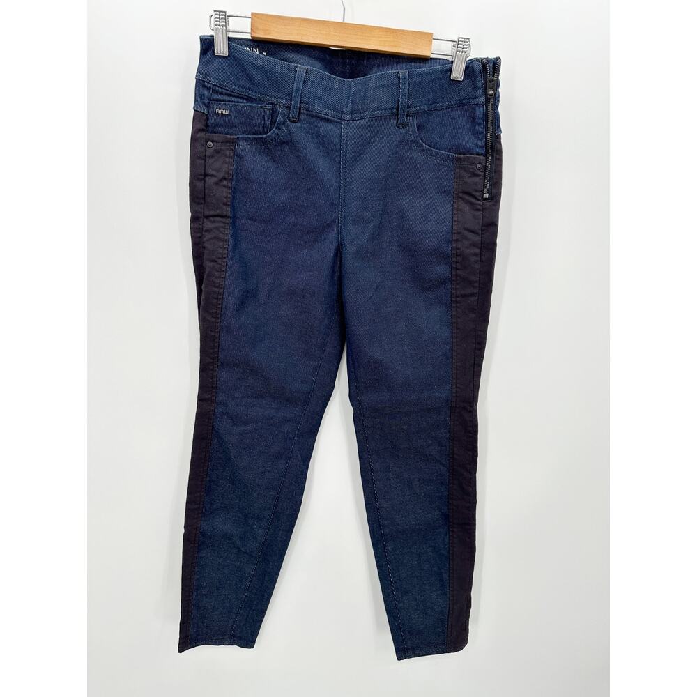 G Raw Jeans‎ Women 28 x 32 Blue Dark Wash Denim Lynn Mid Skinny Cotton Blend